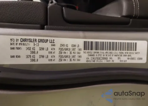 2014 Jeep Grand Cherokee Limited z USA, uszkodzony, nr VIN 1C4RJFBG8EC289068